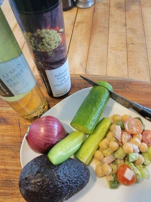 Chickpea and Cucumber Salad