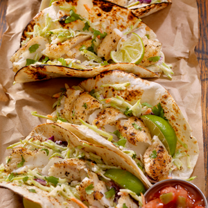 Fish Tacos with Southwest Picante