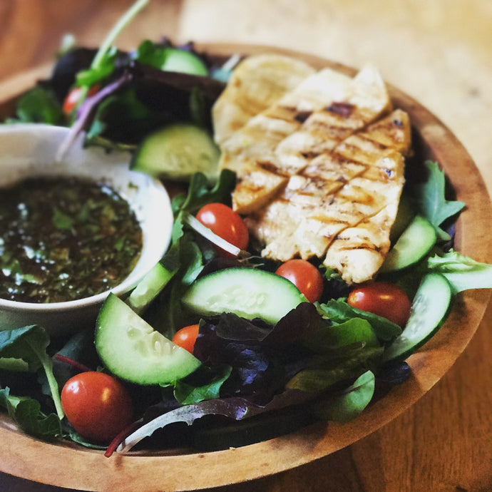 Grilled Chicken Salad with Chipotle Dressing