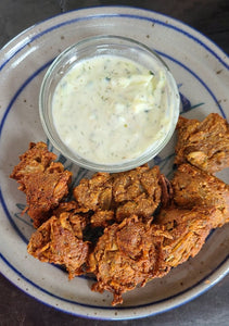 Shallot Bhajis with Southwest Picante Seasoning