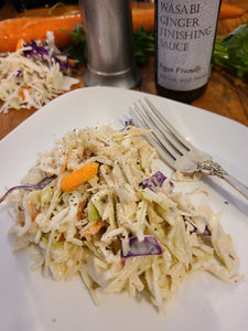 Coleslaw with Wasabi Ginger Finishing Sauce